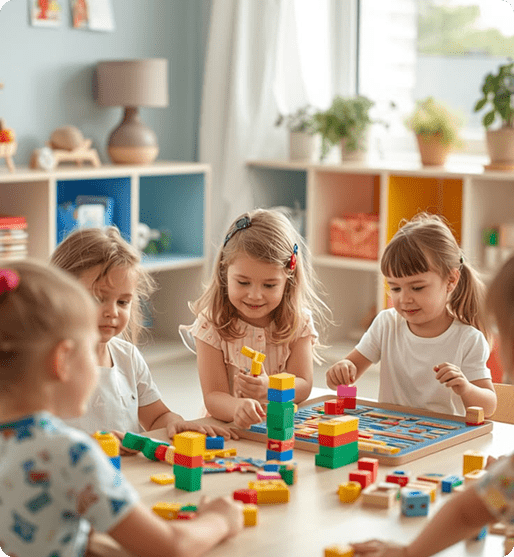 Teacher with children in classroom